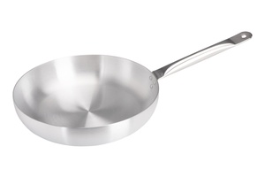 24cm Aluminium Medium Duty Frypan Metal Handle (1181)
