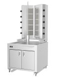 Doner Machine With Trolley Cabinet 5+5 Burner V Model Gas