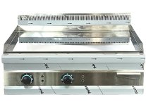 2 Burner Chrome Gas Griddles 60cm