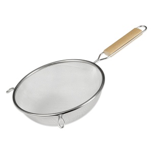 Single Mesh Strainer Wood Handle 16cm