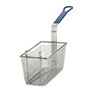 Rectangular Fry Basket  With Hook Blue (7564)