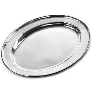 Oval Tray Stainless Steel  40cm