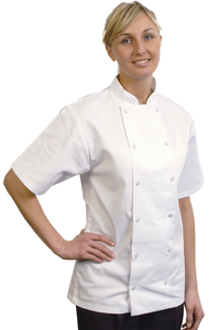Chef's Jacket Short Sleeve WHITE
